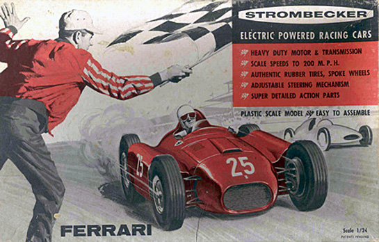 Official 1960 Strombecker Slot Car Vintage Road Racing Lucky Racer Coins NOS 5 