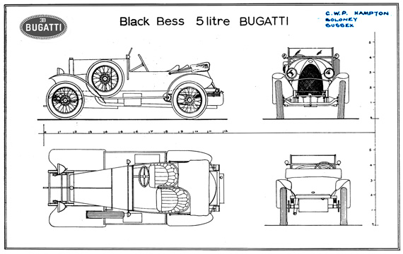  1912 Bugatti Type 18 'Black Bess' in The History of Bugatti:  The Definitive Story