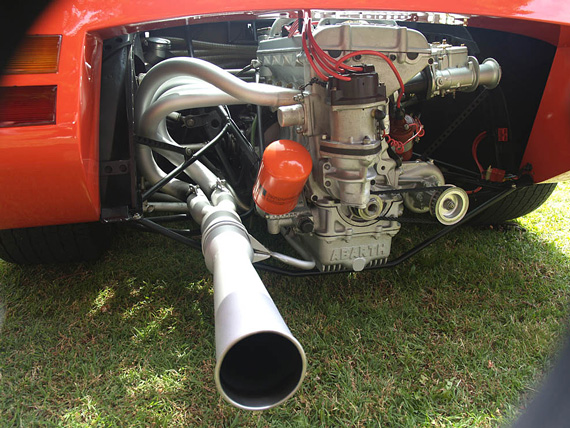 The impressive engine of the Abarth.