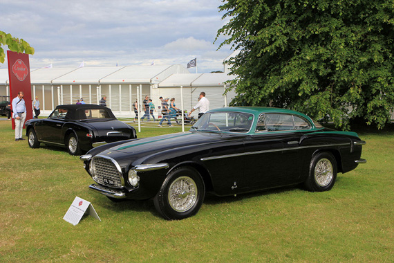 On the Ferrari side, a pair of 212 bodied by Vignale were on show with in front the first of six examples of the Inter ‘Geneva coupé’ of 1953, and in the background, a 1952 shorter wheelbase Export, once owned by British actor David Niven.