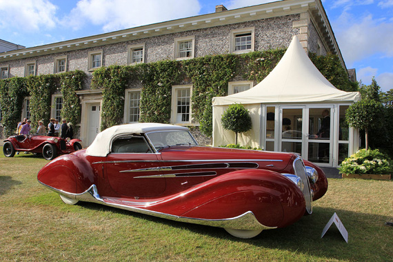 This Delahaye Type 165 cabriolet was built to represent France at the 1939 New York World’s Fair.  Due to the outbreak of war, it stayed in New York for the duration of the conflict and was purchased by Mullin in 1985 who then started its restoration.