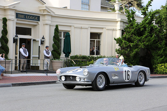 This Ferrari 250 GT LWB California is one of nine alloy bodied LWB California.  5th overall at Le Mans in 1959 with Grossman and Tavano, 1451 GT also counts many successes in SCCA events in 1959 and 1960.