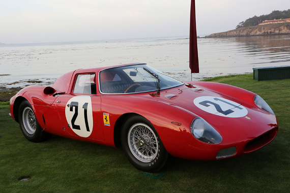 This Ferrari 250 LM, of the Indianapolis Motor Speedway Museum, is a piece of history as it is the last Ferrari to win the overall classification at Le Mans, 50 years ago, with Masten Gregory and Jochen Rindt.  It was part of the Ferrari Preservation class.