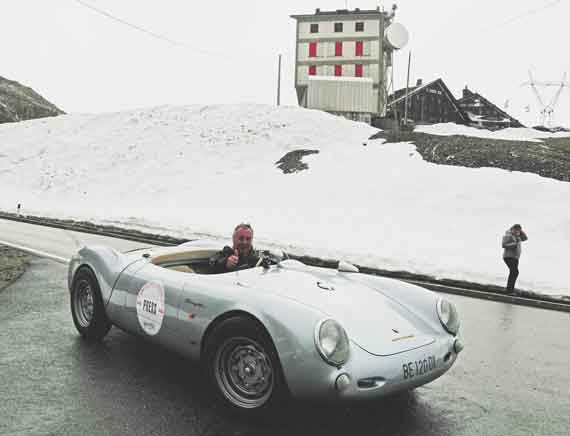 Weather on the Stelvio in June was snow and hail.