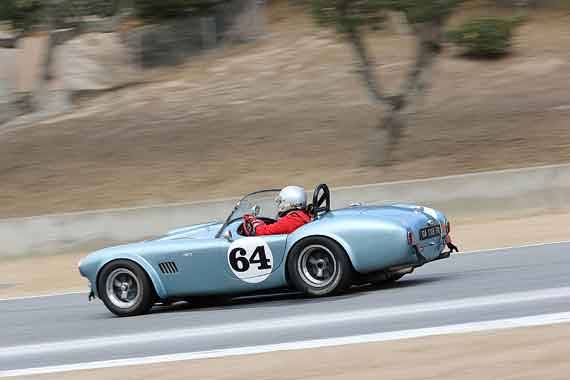 Race 5B for GT cars over 2500cc was a Shelby Cobra affair with six of them in the top ten.