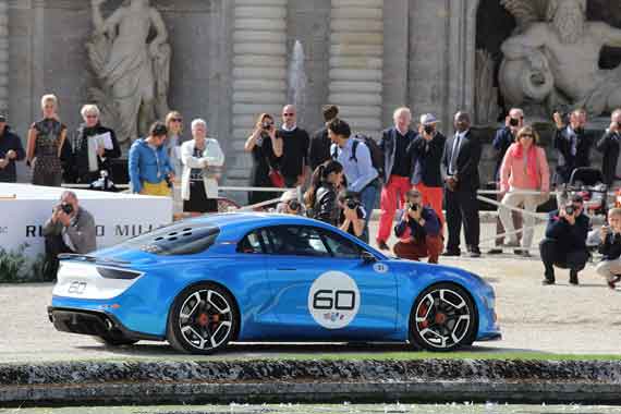 As in every respectable Concours d’Elegance, concept cars also had their place.  The reborn of Alpine is for the coming years but this Alpine Celebration was already a foretaste of what a production Alpine could look like.
