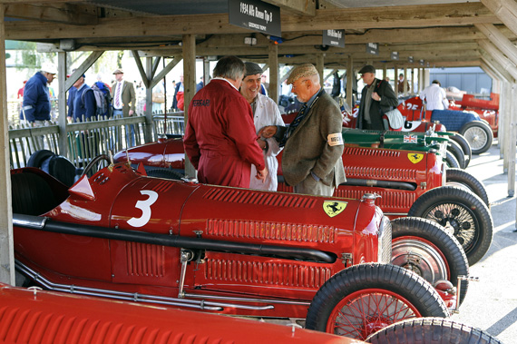 Superb cars as far as the eye can see. Tony Smiths 1934 ex Guy Moll/Richard Shuttleworth P3 heads the line up. 