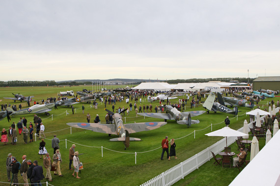 A general view of the Spitfires that are so much part of each year's Goodwood show. Jonathan Sharp