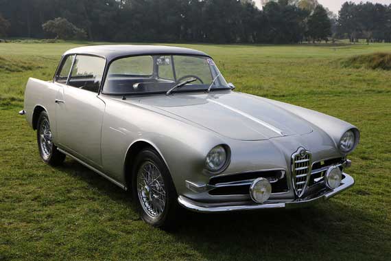 The design of the body of this 1959 Alfa Romeo 1900 CSS is probably by Giovanni Michelotti and was  produced in only five examples by Carrosserie Ghia Aigle in Switzerland.  Only four are known to survive.