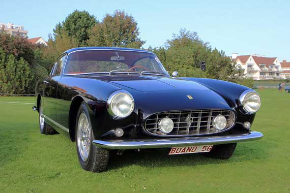 This Ferrari 250 GT Boano (0543 GT) took part in various SCCA races in 1958 and spent most of its life in the USA.  It was sold at the Artcurial Paris auction in 2012.
