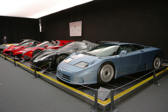 But what does a Bugatti EB110 in an Italian car exhibition ? It has its place here simply because the first rebirth of Bugatti, in the 90’s, took place near Modena, aptly named ‘Motor Valley’.